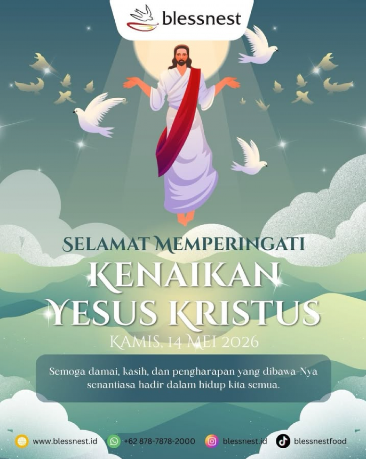 Selamat memperingati Kenaikan Yesus Kristus